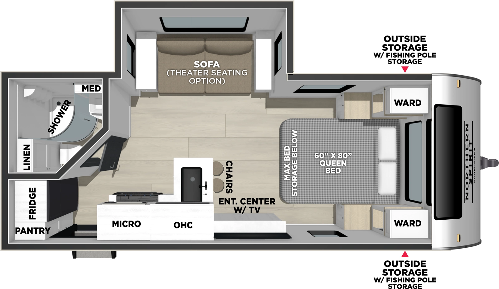 Northern Spirit 1943RB Floorplan